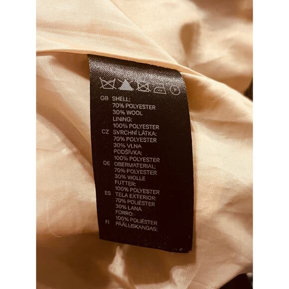 H&M Multicolor Pink Brown Tweed Blazer Jacket Size 12 Tailored old money preppy - Picture 7 of 10